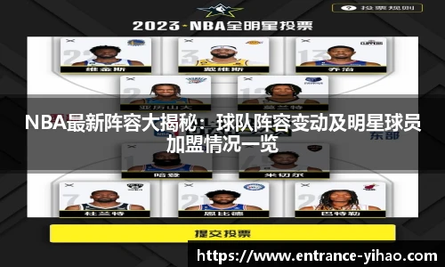 NBA最新阵容大揭秘：球队阵容变动及明星球员加盟情况一览